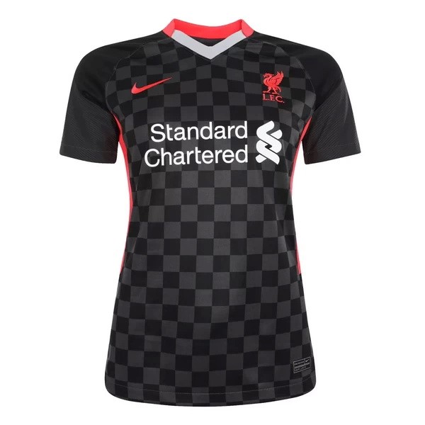 Camiseta Liverpool Replica Tercera Ropa Mujer 2020/21 Negro